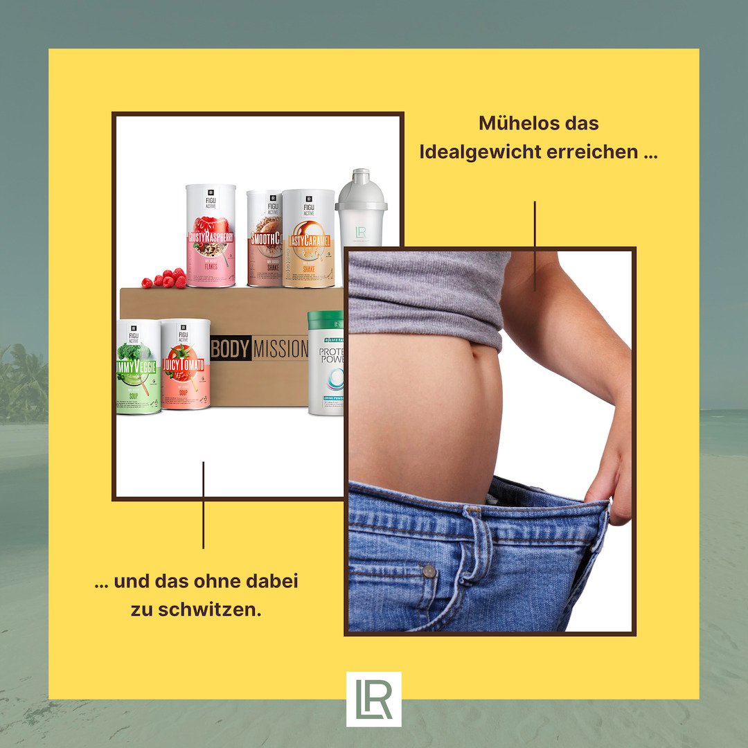 Die LR Body Mission unterstützt Menschen dabei, ihr Idealgewicht zu erreichen.